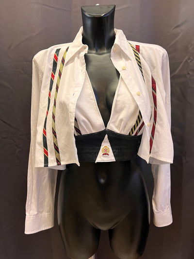 Coordinato top e camicia Tommy Hilfiger custom R3BORN | S/M donna thumbnail