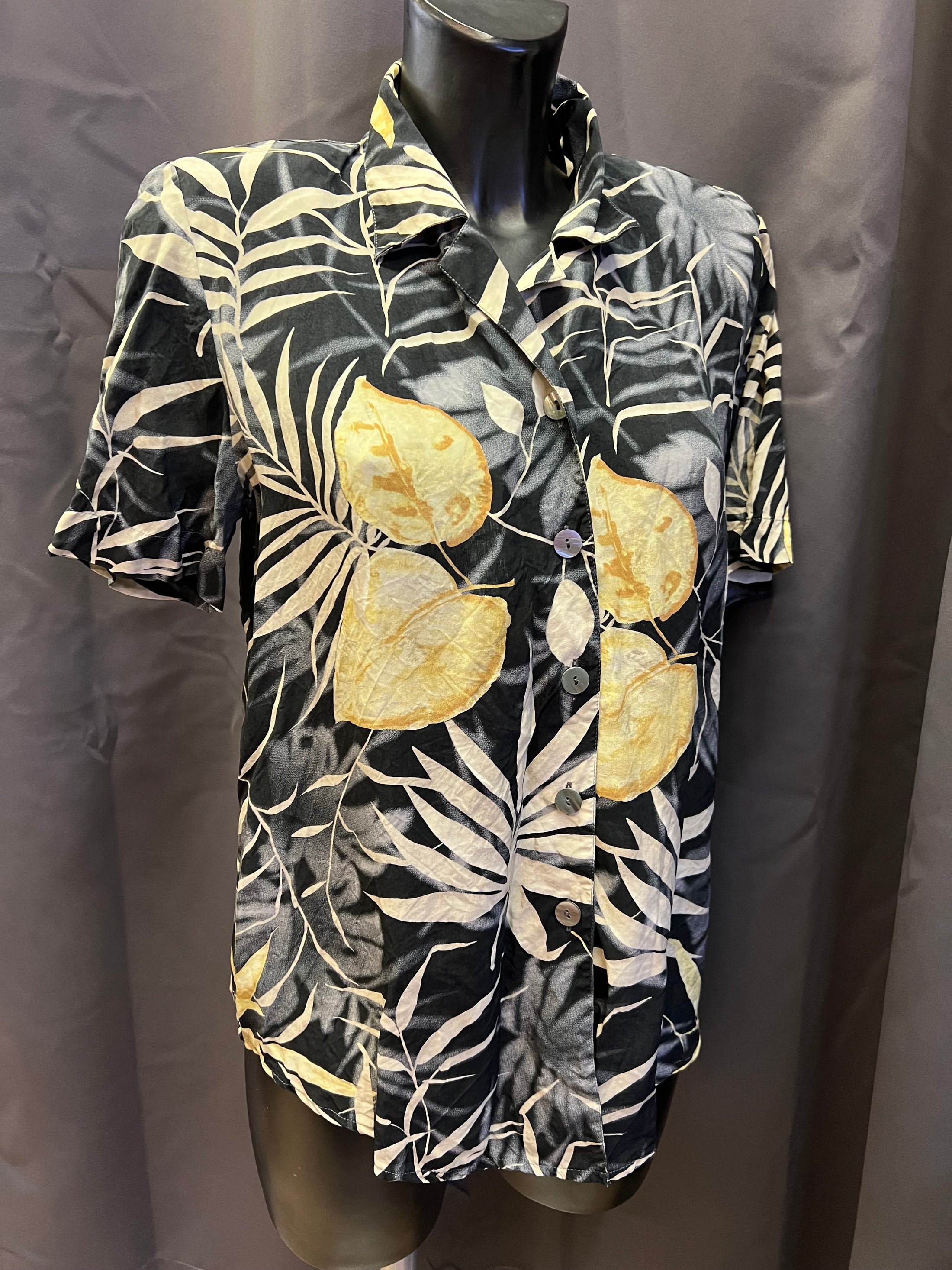 Camicia Lorena vintage in cupro (46 donna)
