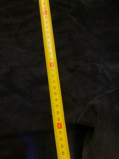 Cappotto nero in vera pelle vintage (L uomo)