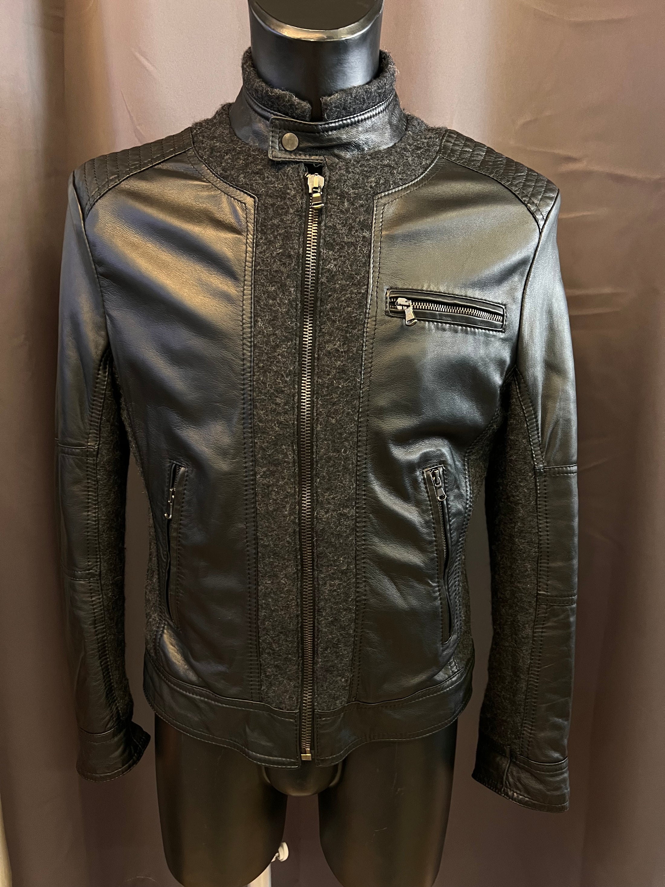 Giacca in vera pelle (L slim fit)