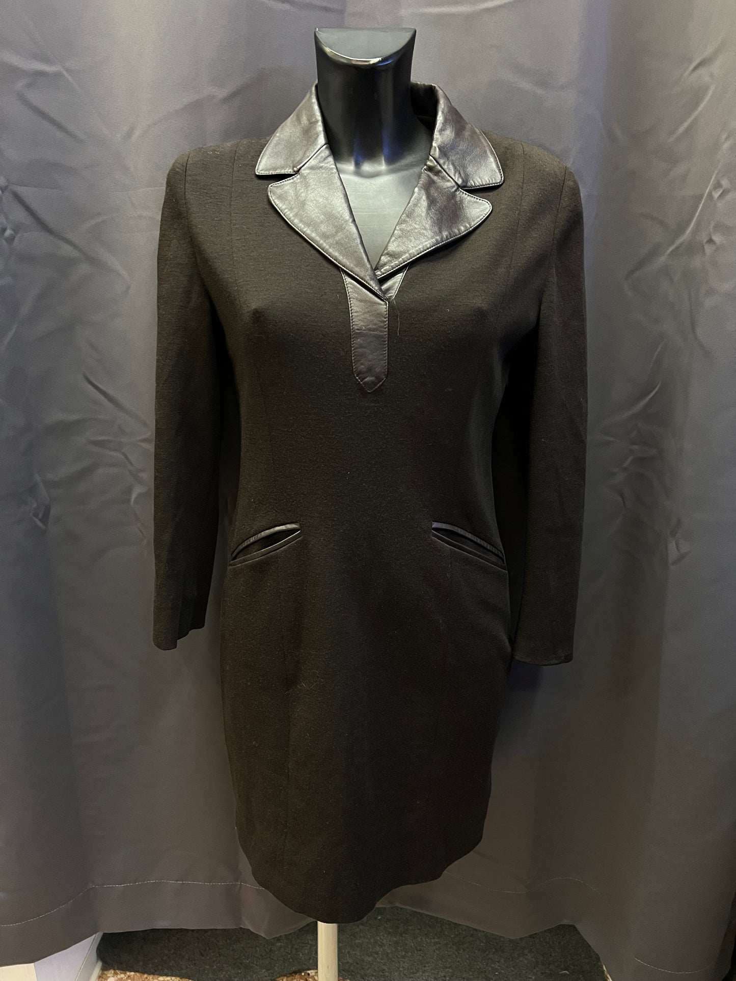 Abito Annalisa Ferro con dettagli in pelle ( M donna)