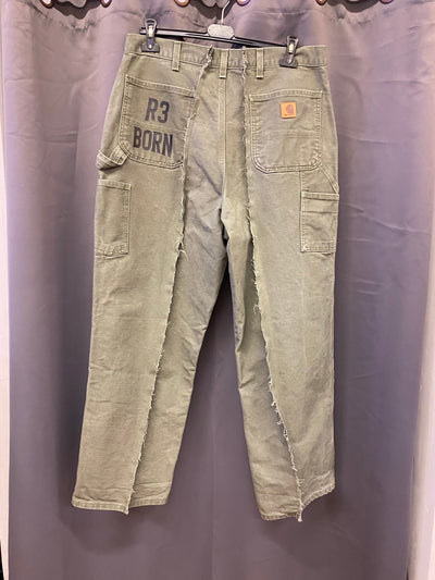 Jeans Baggy Carhartt Carpenter Custom Cachi Uomo M | R3BORN thumbnail