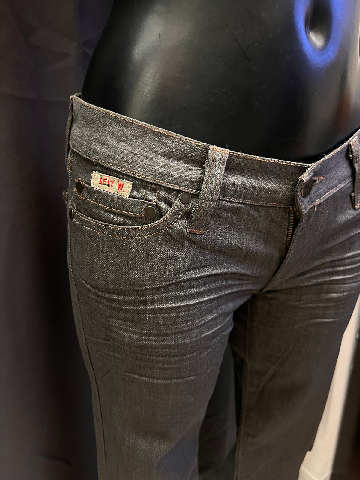 Jeans Y2K Sexy Woman vita bassa nuovo (Xs donna)