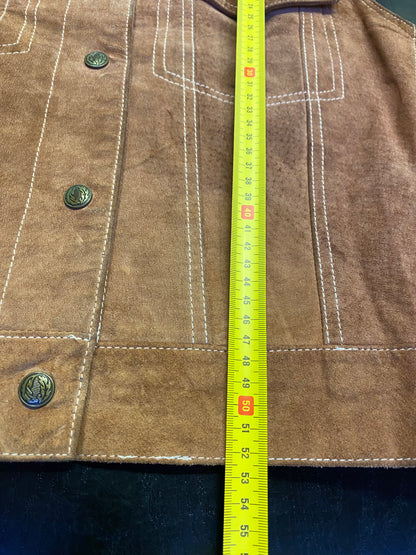 Gilet vintage in pelle (L)