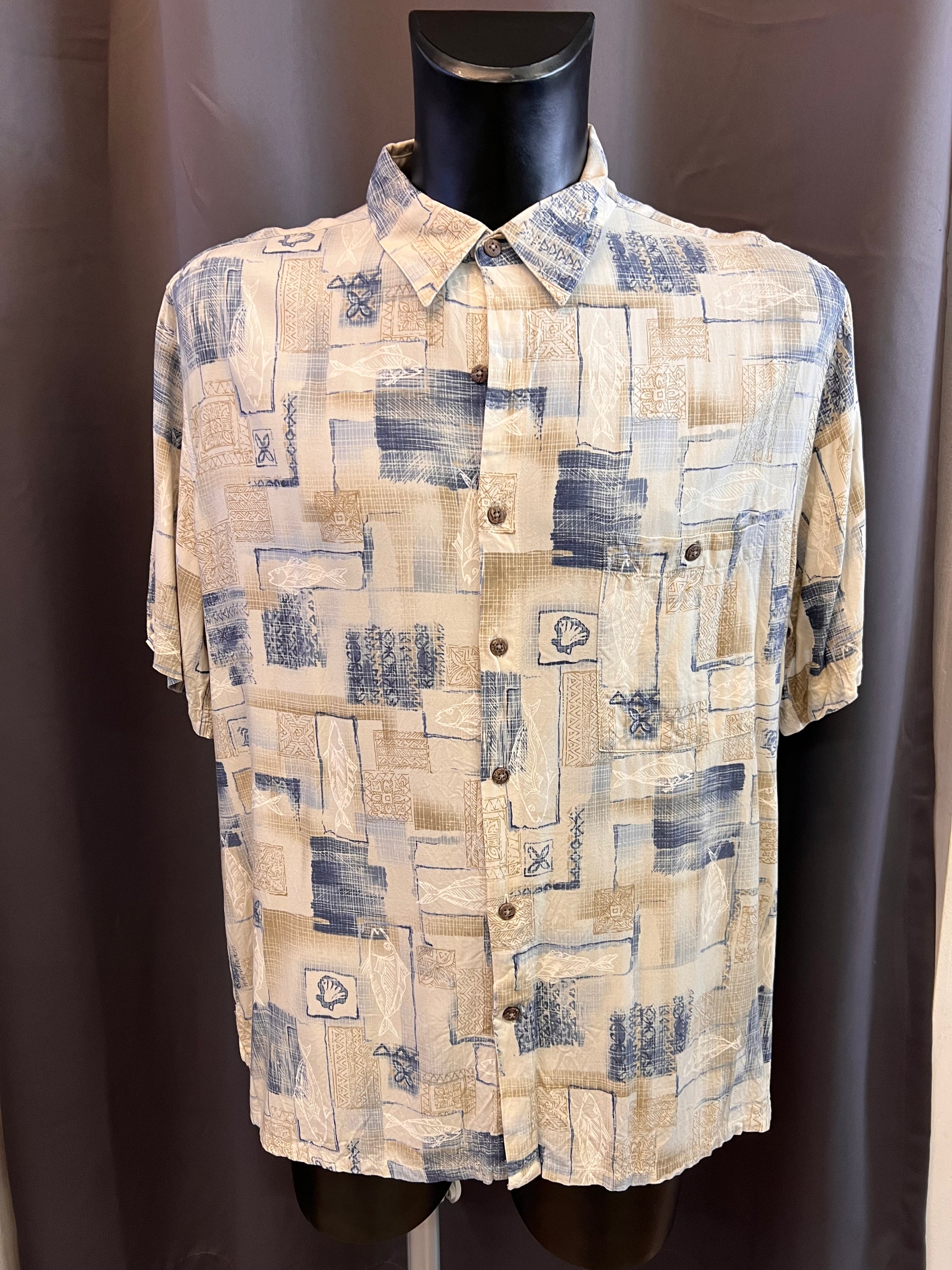 Camicia hawaiana Batik Bay in rayon (2xl uomo)