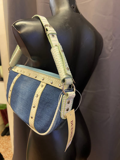 Borsa Duemila in denim Y2K nuova thumbnail