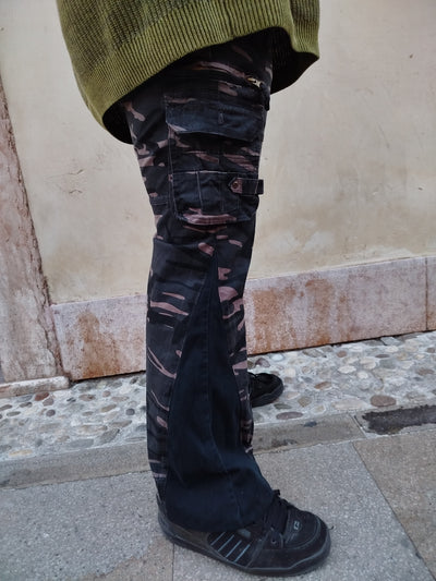 Pantaloni Flare mimetici Yohan’s Custom - uomo XXL | R3BORN thumbnail