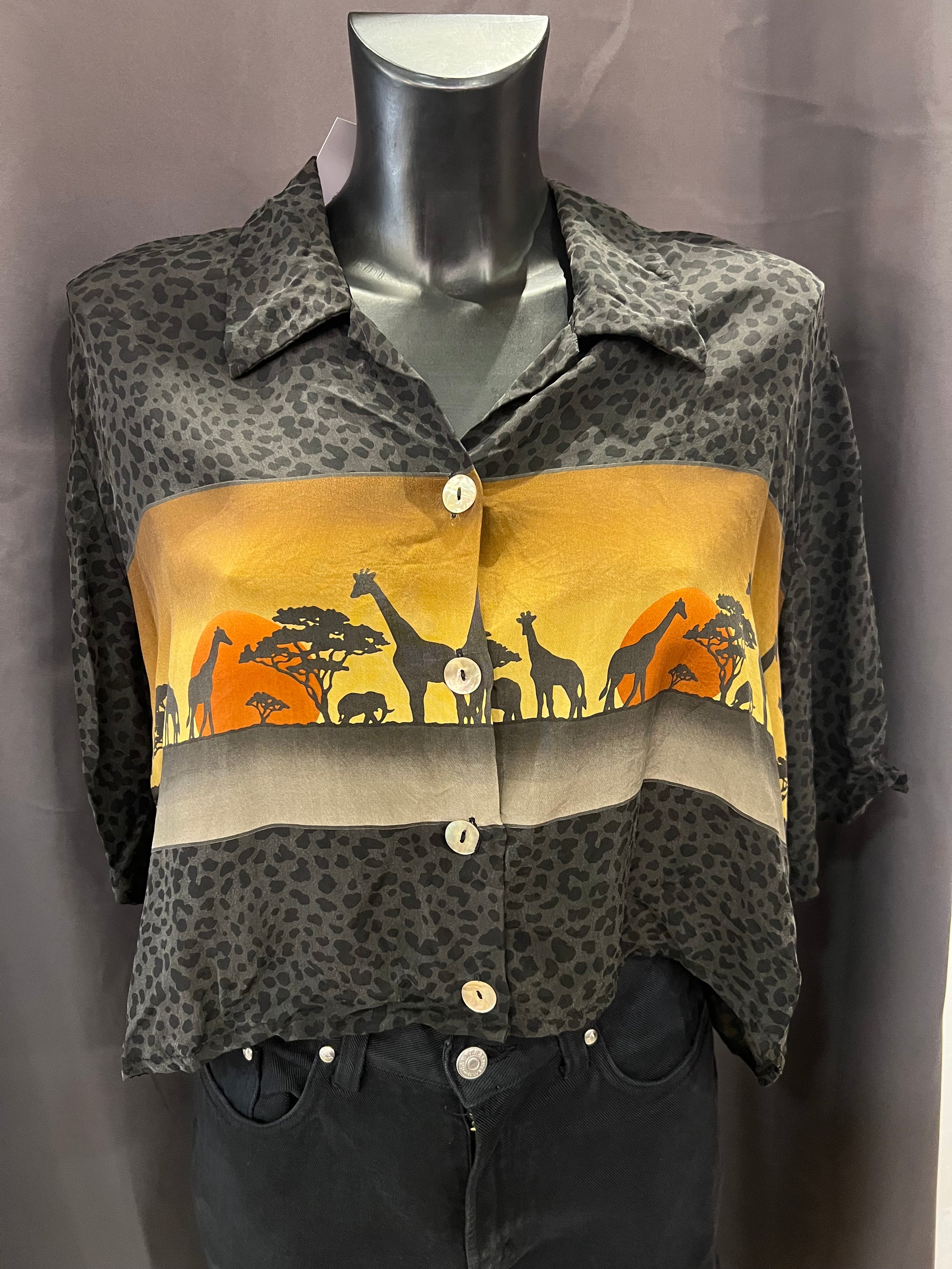 Camicia vintage Mario Borgioli in cupro | L donna