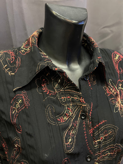 Camicia y2k trasparente con ricami (xl donna) thumbnail