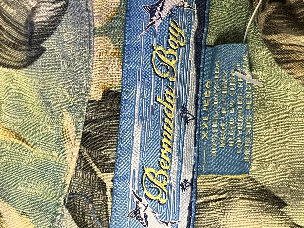 Camicia hawaiana in seta Bermuda Bay (2xl uomo)