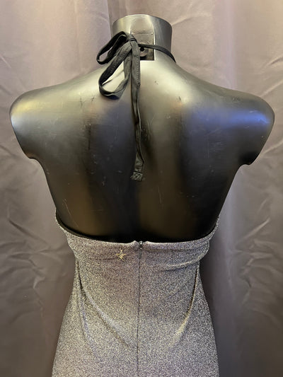 Abito lungo in lurex argento souvenir (m donna) thumbnail