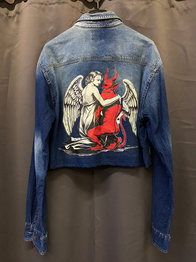 Camicia crop in denim Jack & Jones Vintage Cloth Custom - L donna | R3BORN thumbnail