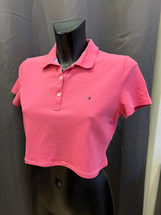 Polo crop Tommy Hilfiger custom donna (s) |R3BORN