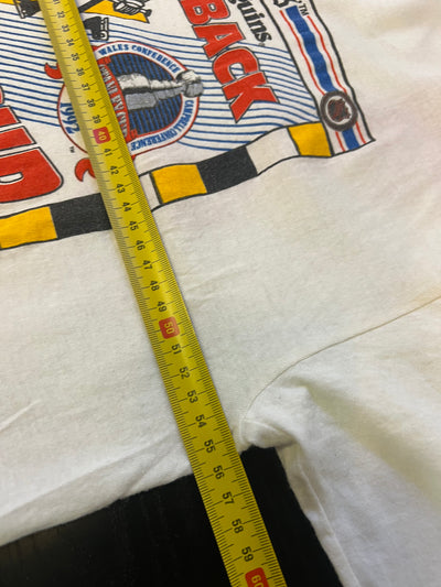 T-shirt vintage Front Pages 90’s NHL Pittsburgh Penguins Stanley Cup 1991-1992 (M) thumbnail