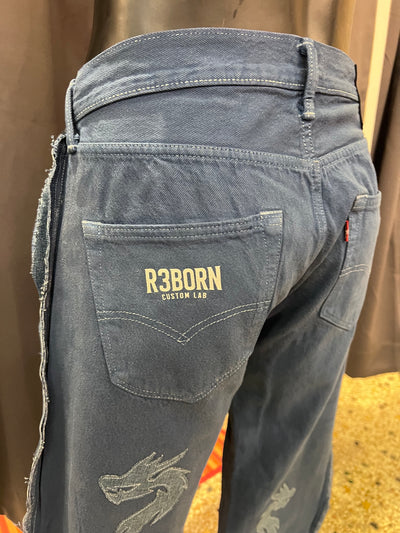 Jeans Levi’s 501 flare vintage Custom R3BORN (32/46) thumbnail