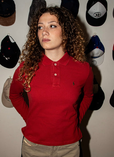 Polo crop Ralph Lauren a maniche lunghe Custom - donna M | R3BORN thumbnail