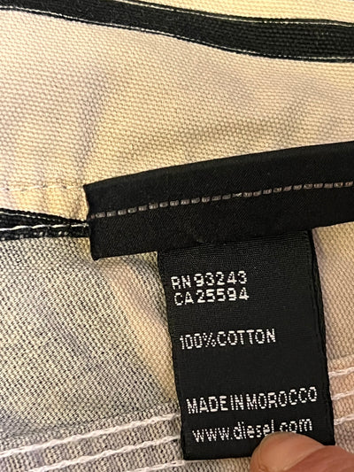 Pantalone capri Diesel a righe nuovo (S donna) thumbnail