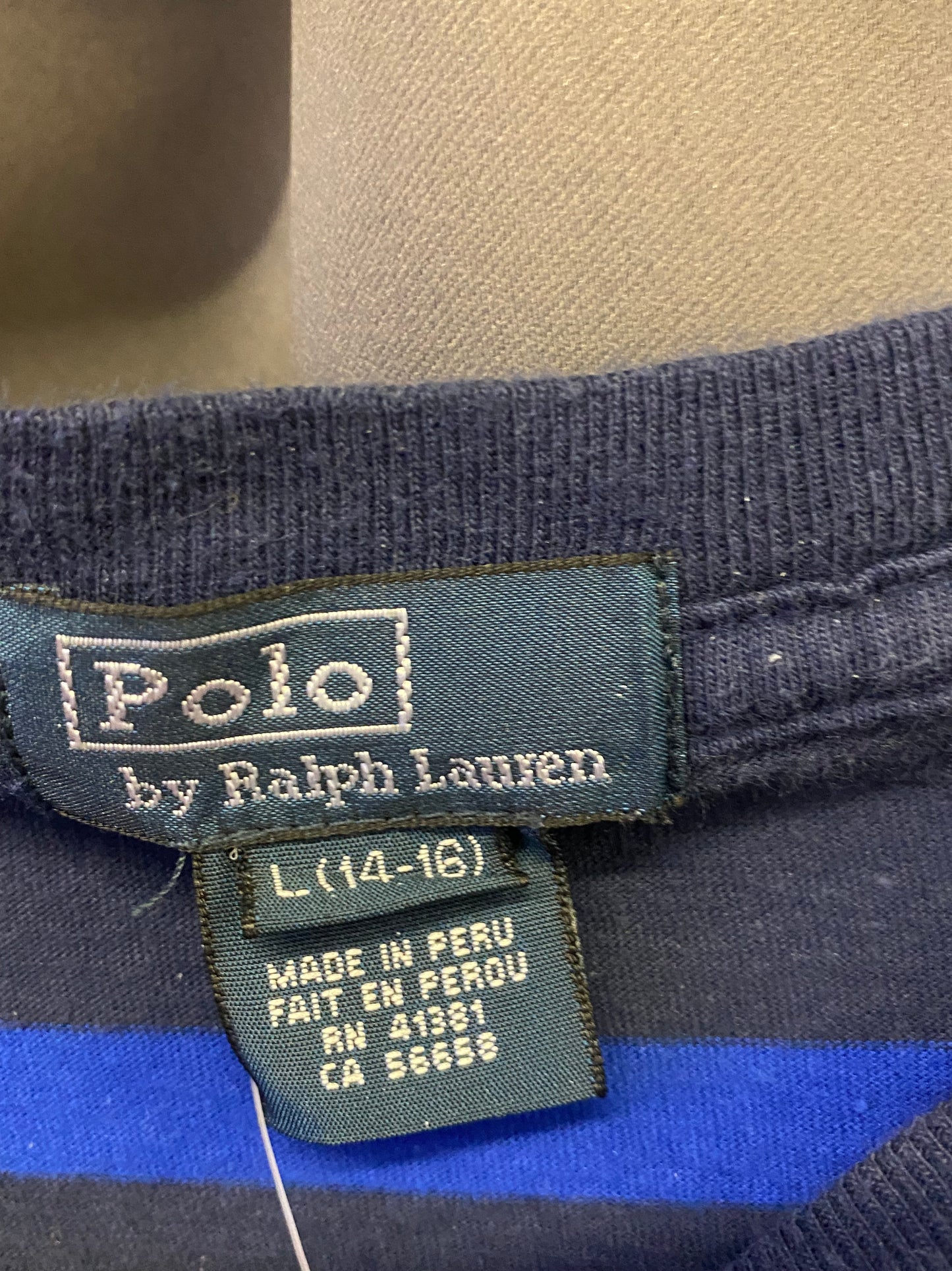 T-shirt Ralph Lauren a maniche lunghe (16 anni / S adulto)