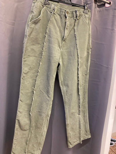 Jeans Baggy Carhartt Carpenter Custom Cachi Uomo M | R3BORN thumbnail
