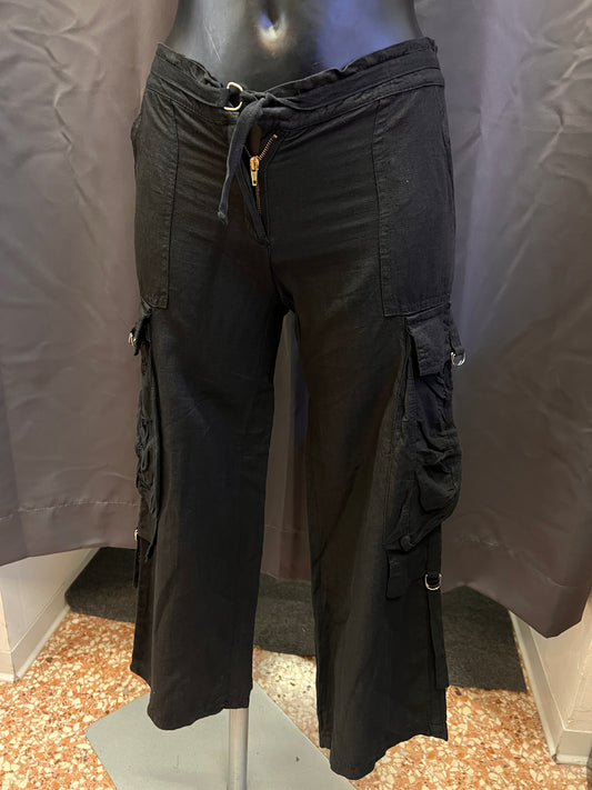 Pantalone capri in lino e cotone Risskio (Xs donna)