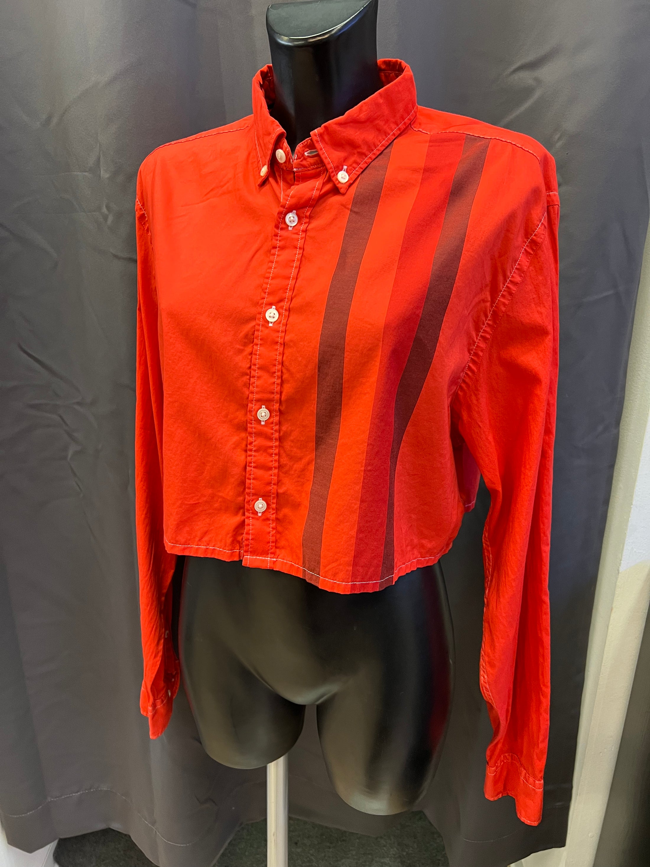 Camicia crop Tommy Hilfiger custom donna (XL) | R3BORN