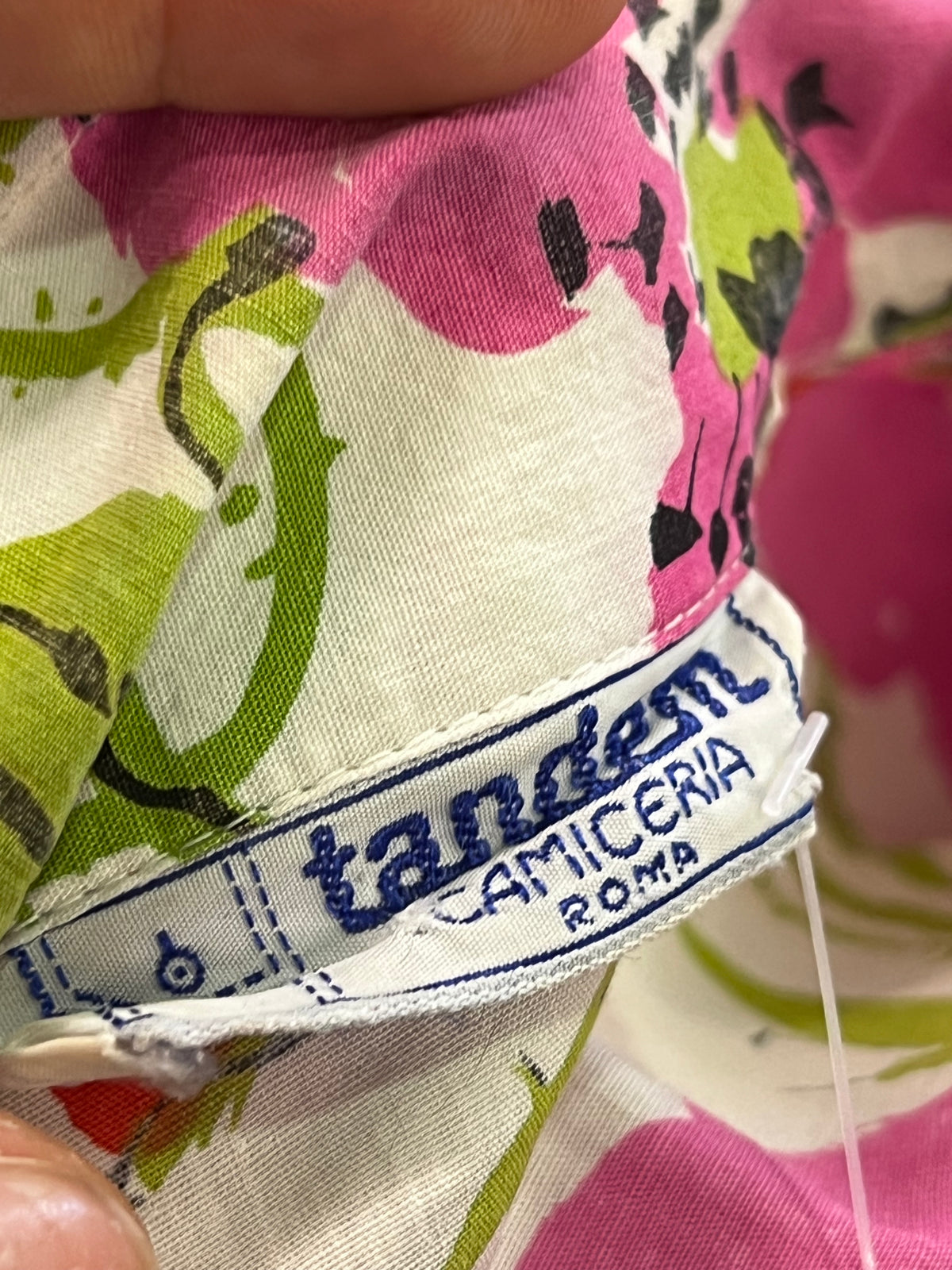 Camicia crop Tandem vintage in cotone |M/L donna