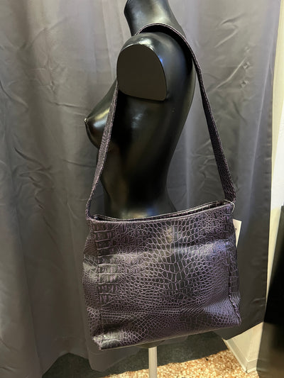 Borsa in ecopelle effetto coccodrillo thumbnail