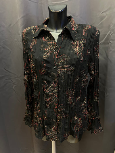 Camicia y2k trasparente con ricami (xl donna) thumbnail