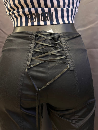 Pantalone capri nero Betty Blue Y2K (S donna) thumbnail