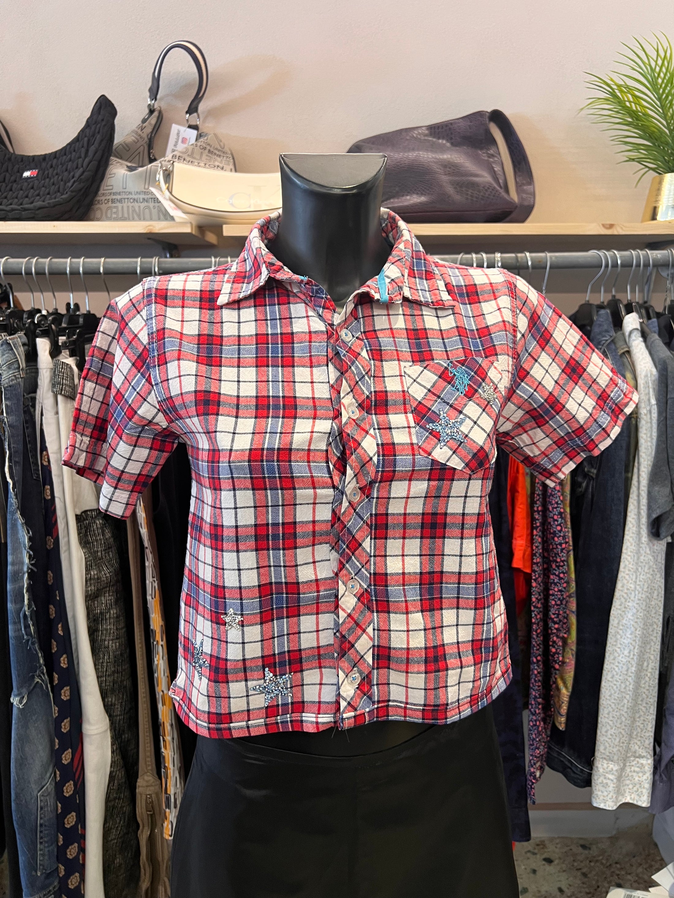 Camicia crop u.s. Polo assn. custom R3BORN |XS Donna