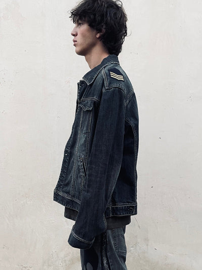 Giacca in denim Y2K Custom (XL) | R3BORN thumbnail