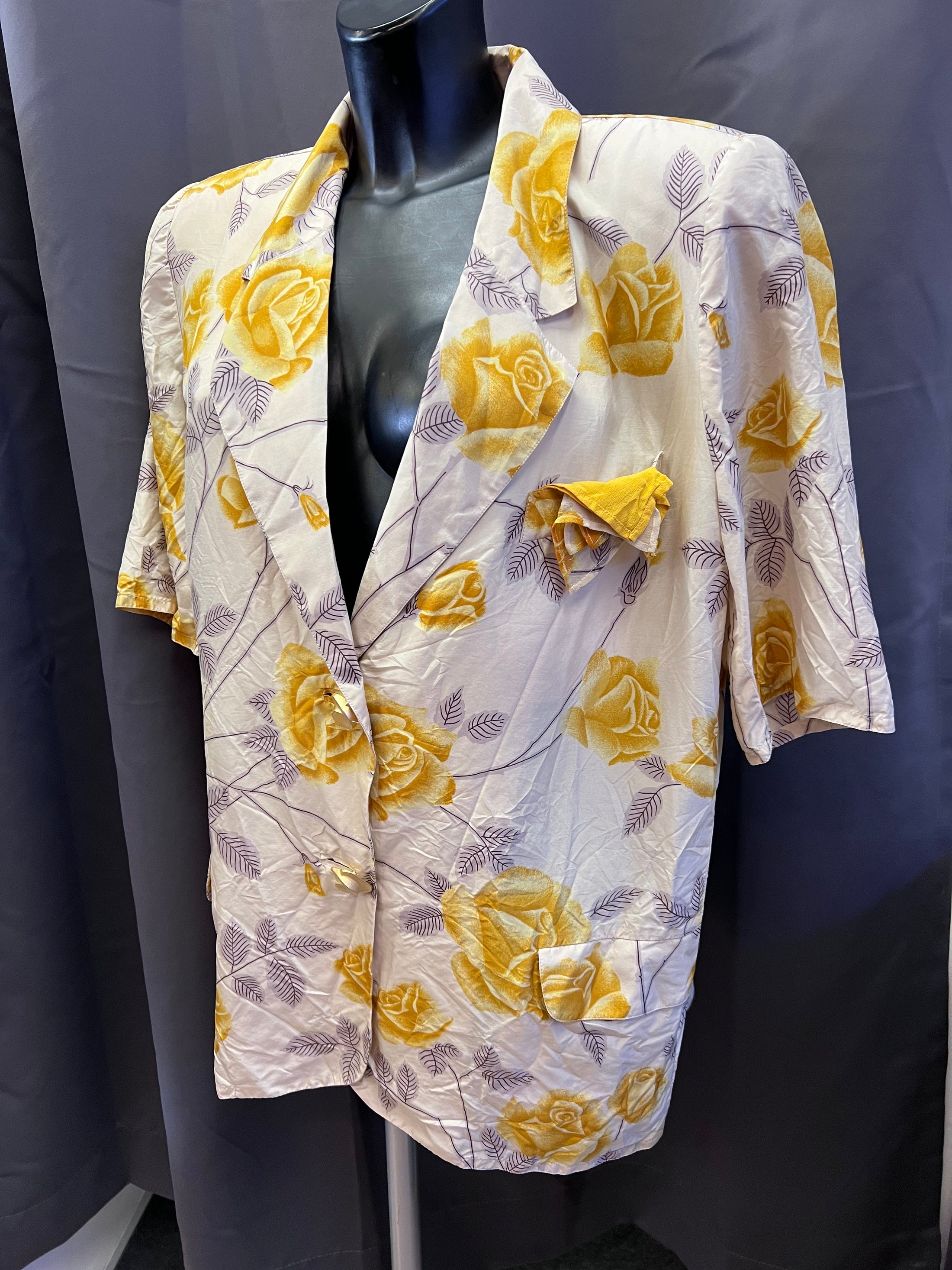 Blazer estivo in seta vintage Gianni Lupi (52 donna)