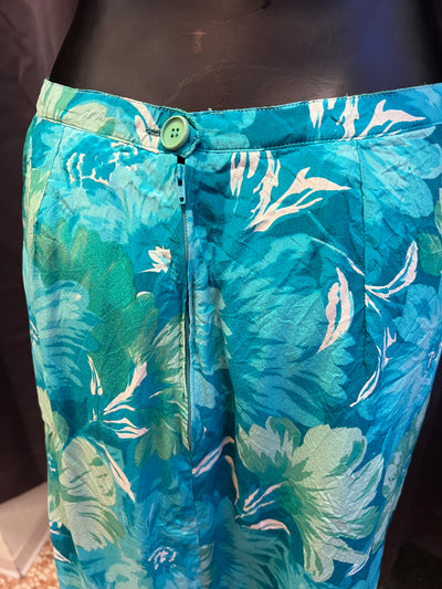 Gonna  anni 80 sartoriale midi floreale (M donna) thumbnail