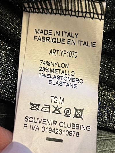 Abito lungo in lurex argento souvenir (m donna) thumbnail