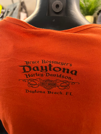 Maglia Harley-Davidson Donna Arancione Strass – Taglia S – Made in USA thumbnail