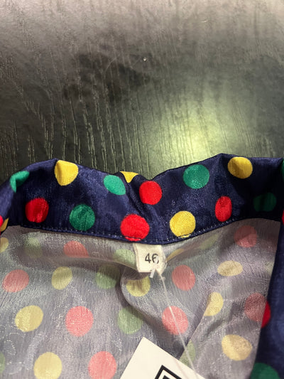 Camicia sartoriale a pois vintage 80’s (46 donna) thumbnail