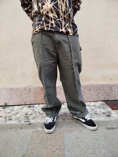 Jeans Baggy Carhartt Carpenter Custom Cachi Uomo M | R3BORN thumbnail
