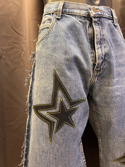 Jeans Lee flare custom R3BORN | XL uomo thumbnail