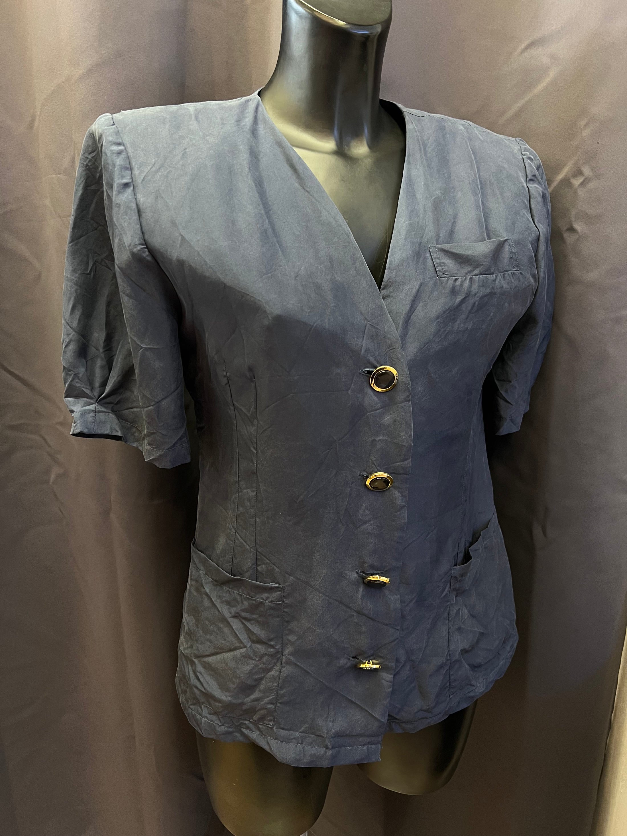 Blazer pura seta  vintage Henry Lelle (M donna)