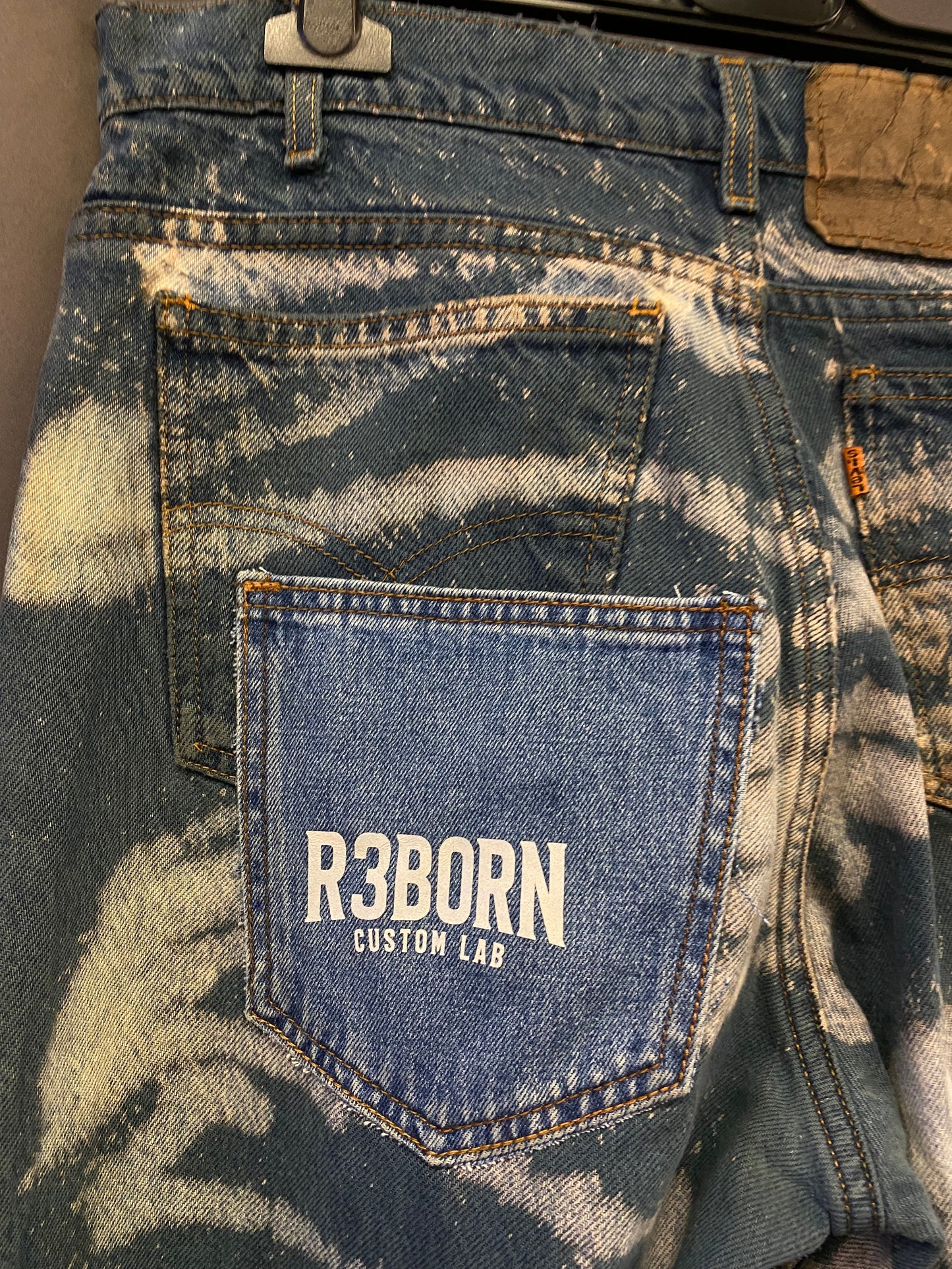 Jeans Levi’s 501 Orange Tab vintage Custom by R3BORN (M)