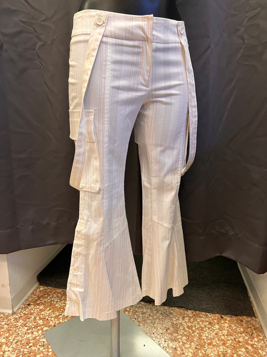 Pantaloni capri a zampa con bretelle Betty Blue (S donna)
