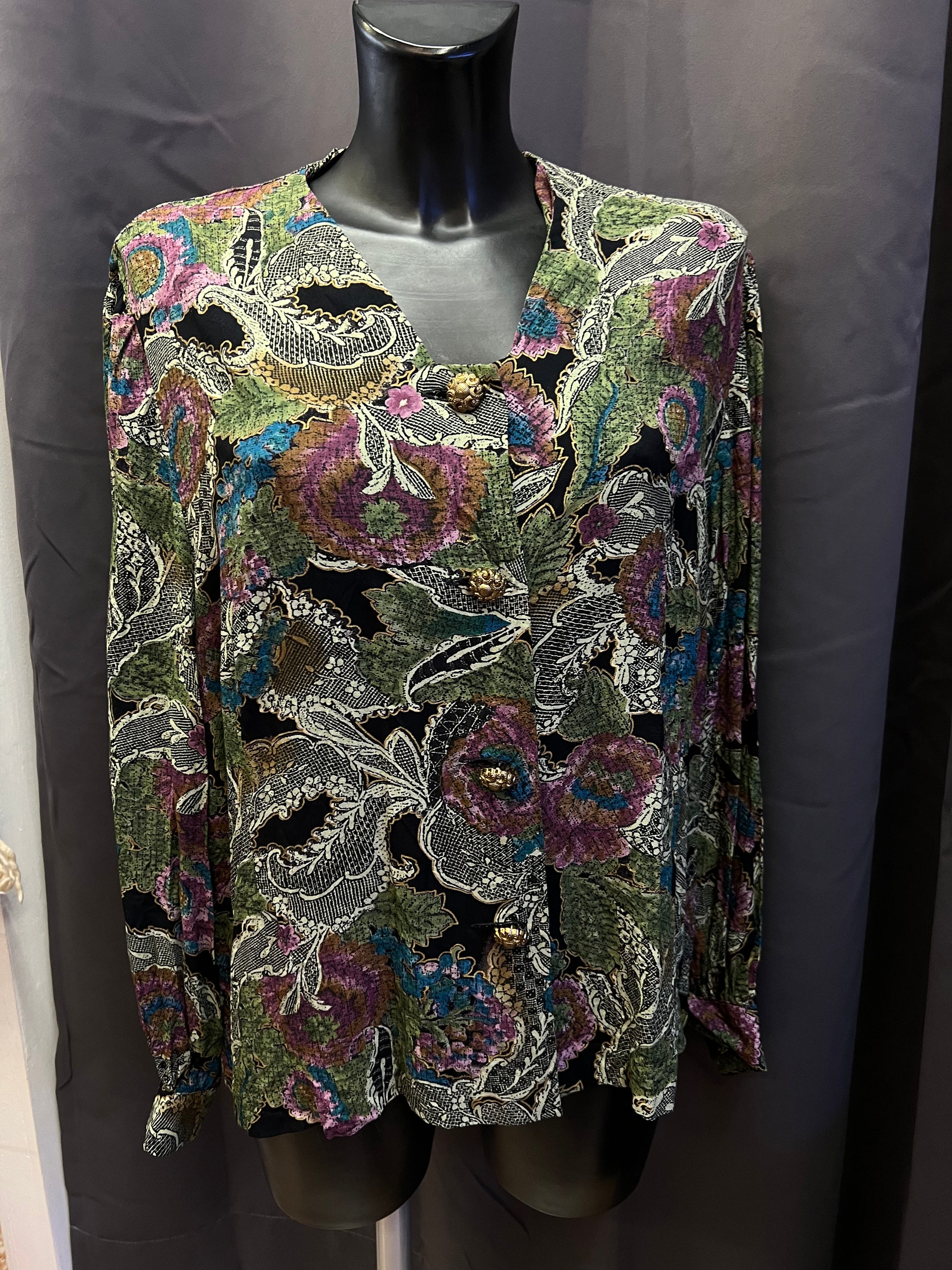 Camicia vintage Création Atelier anni 70 (XL donna)