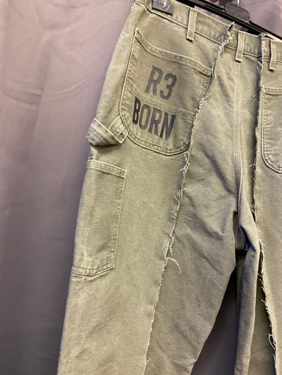 Jeans Baggy Carhartt Carpenter Custom Cachi Uomo M | R3BORN thumbnail
