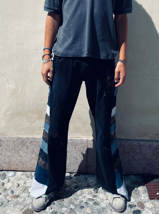 Jeans Y2K neri Custom R3BORN (M)