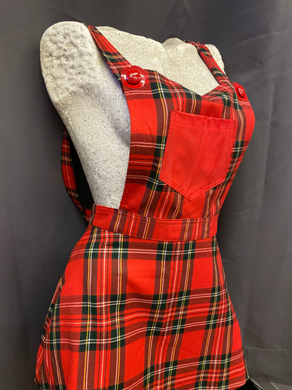 Salopette vintage Francese Tartan Diab’ Less Paris (S)