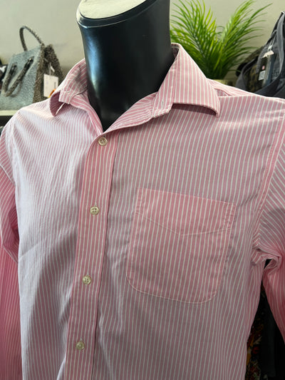 Camicia Lauren Ralph Lauren Uomo Righe Rosa e Bianche – Taglia M (15 ½ - 39) thumbnail