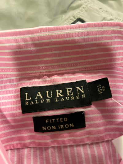 Camicia Lauren Ralph Lauren Uomo Righe Rosa e Bianche – Taglia M (15 ½ - 39) thumbnail