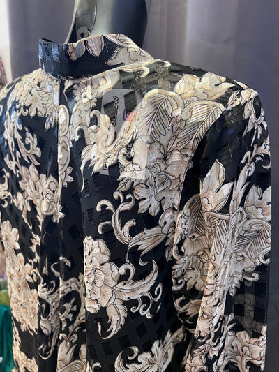 Camicia lunga sartoriale stile barocco (XL donna) thumbnail