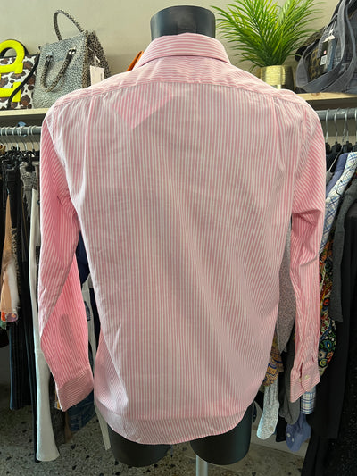 Camicia Lauren Ralph Lauren Uomo Righe Rosa e Bianche – Taglia M (15 ½ - 39) thumbnail