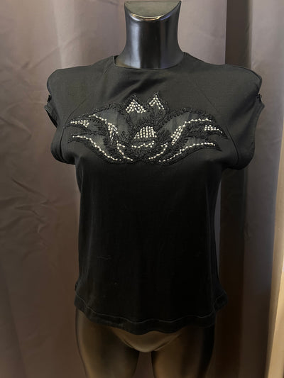 T-shirt Souad vintage con ricamo Fiore ninfea (S donna) thumbnail